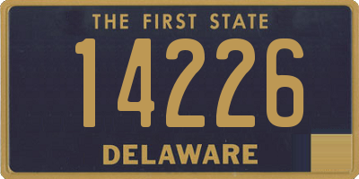 DE license plate 14226