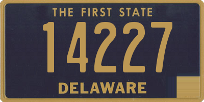 DE license plate 14227