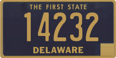 DE license plate 14232
