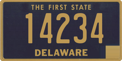 DE license plate 14234