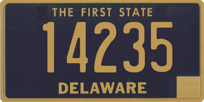 DE license plate 14235