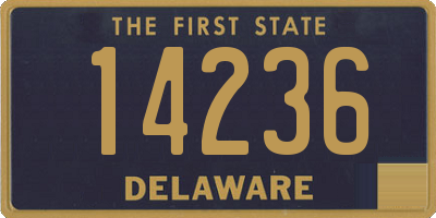 DE license plate 14236