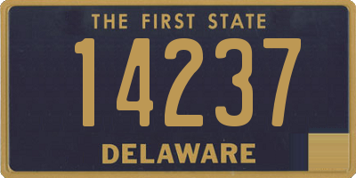 DE license plate 14237