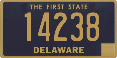 DE license plate 14238
