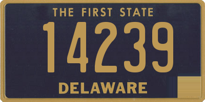 DE license plate 14239