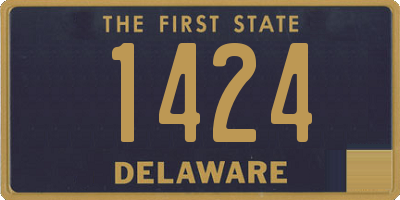 DE license plate 1424
