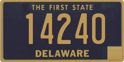 DE license plate 14240