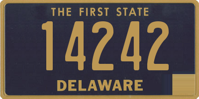 DE license plate 14242