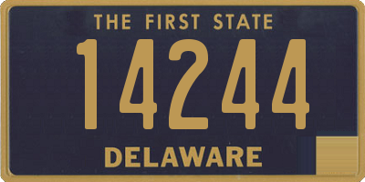 DE license plate 14244