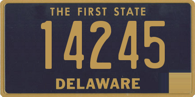 DE license plate 14245