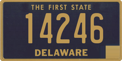 DE license plate 14246