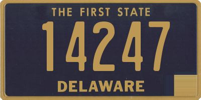 DE license plate 14247