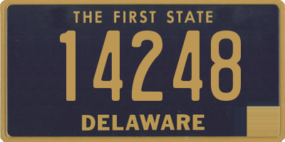 DE license plate 14248