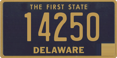 DE license plate 14250