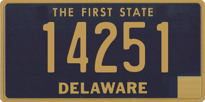 DE license plate 14251