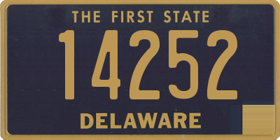 DE license plate 14252