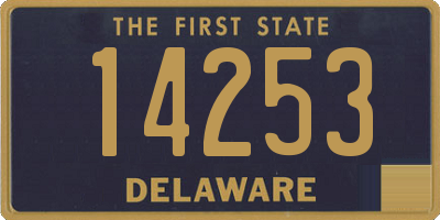 DE license plate 14253