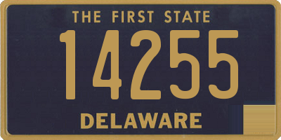 DE license plate 14255