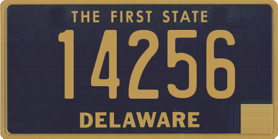 DE license plate 14256