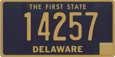 DE license plate 14257