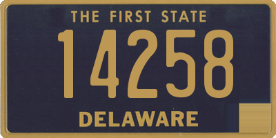 DE license plate 14258