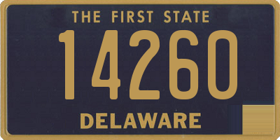 DE license plate 14260
