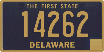 DE license plate 14262