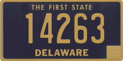 DE license plate 14263