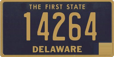 DE license plate 14264