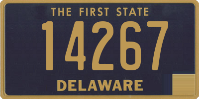 DE license plate 14267