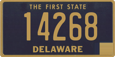 DE license plate 14268