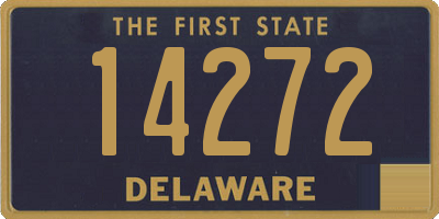 DE license plate 14272