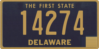 DE license plate 14274