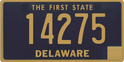 DE license plate 14275