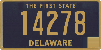 DE license plate 14278