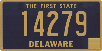 DE license plate 14279