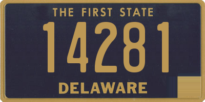 DE license plate 14281