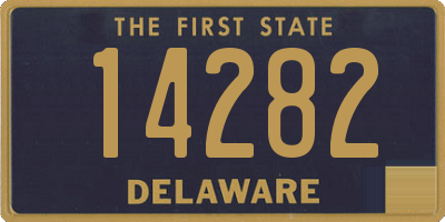 DE license plate 14282