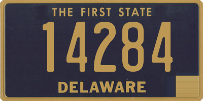 DE license plate 14284