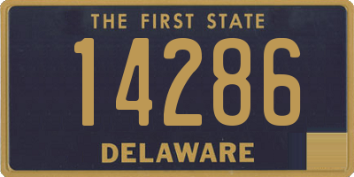 DE license plate 14286