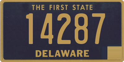 DE license plate 14287