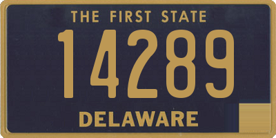 DE license plate 14289