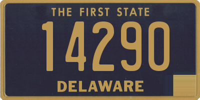 DE license plate 14290