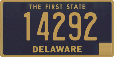 DE license plate 14292