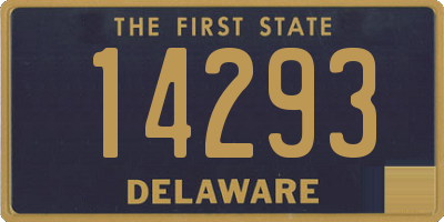 DE license plate 14293