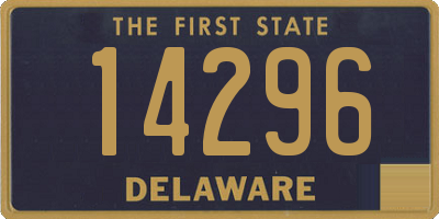 DE license plate 14296