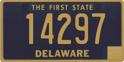 DE license plate 14297