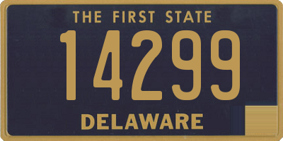 DE license plate 14299