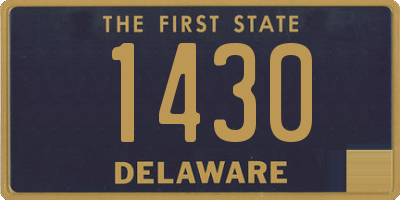 DE license plate 1430