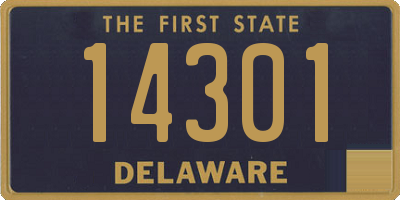 DE license plate 14301